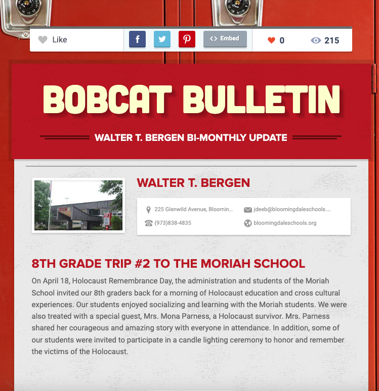 Bloomingdale Public Schools (NJ) tweet media