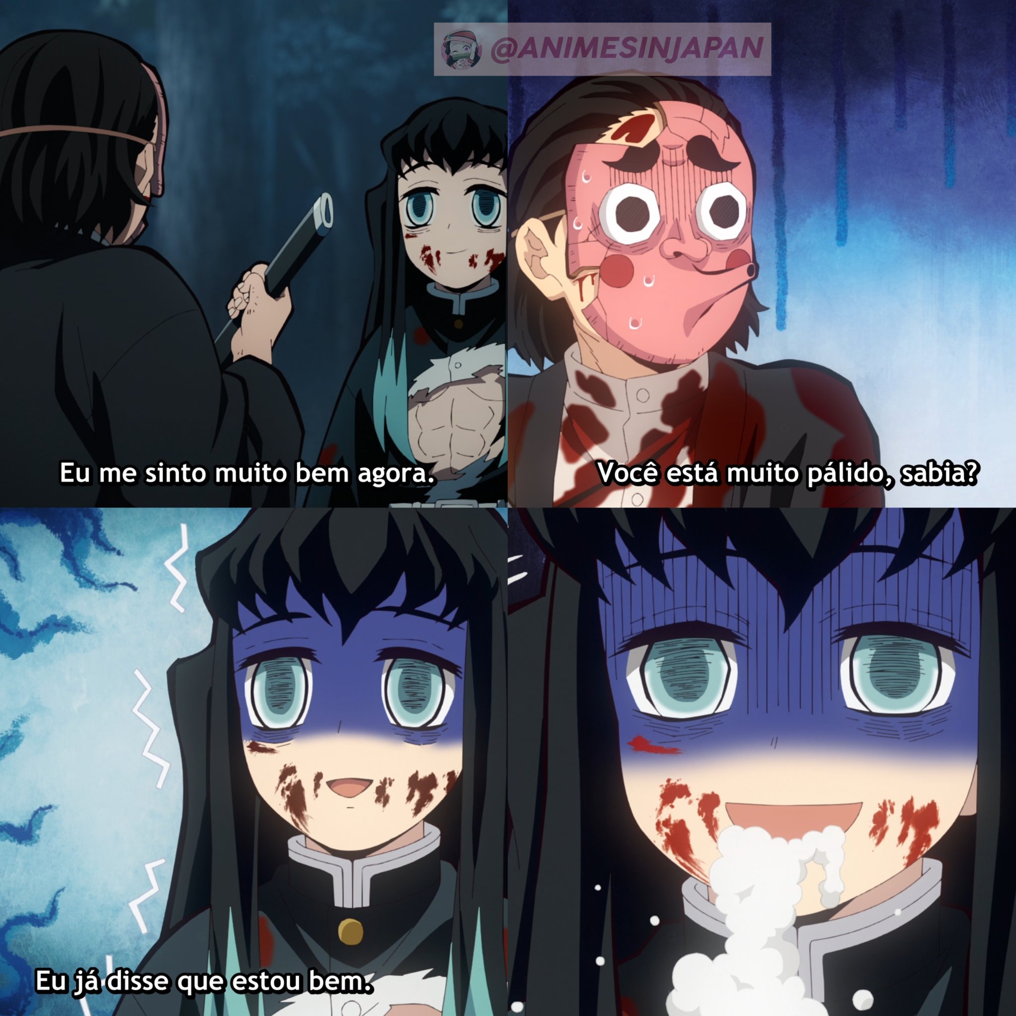 Animes In Japan 🎄 on X: RECEBA! 🤣 Anime: Demon Slayer: Kimetsu no Yaiba:  Katanakaji no sato-hen. #PrimaveraNaAIJ 🌸 #鬼滅の刃  /  X