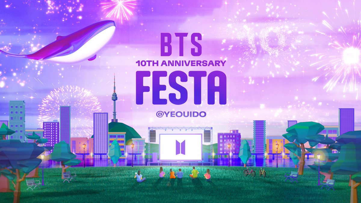 BTS 10th Anniversary FESTA @ 여의도(Yeouido) Official Trailer 함께 걸어온 날들 함께 걸어갈 날들을 위한 선물 같은 하루💜 (youtu.be/6AF3VnuNwzg) 📅 2023. 6. 17. 📍여의도 한강공원 (Yeouido Hangang Park) #2023BTSFESTA #BTS10thAnniversary