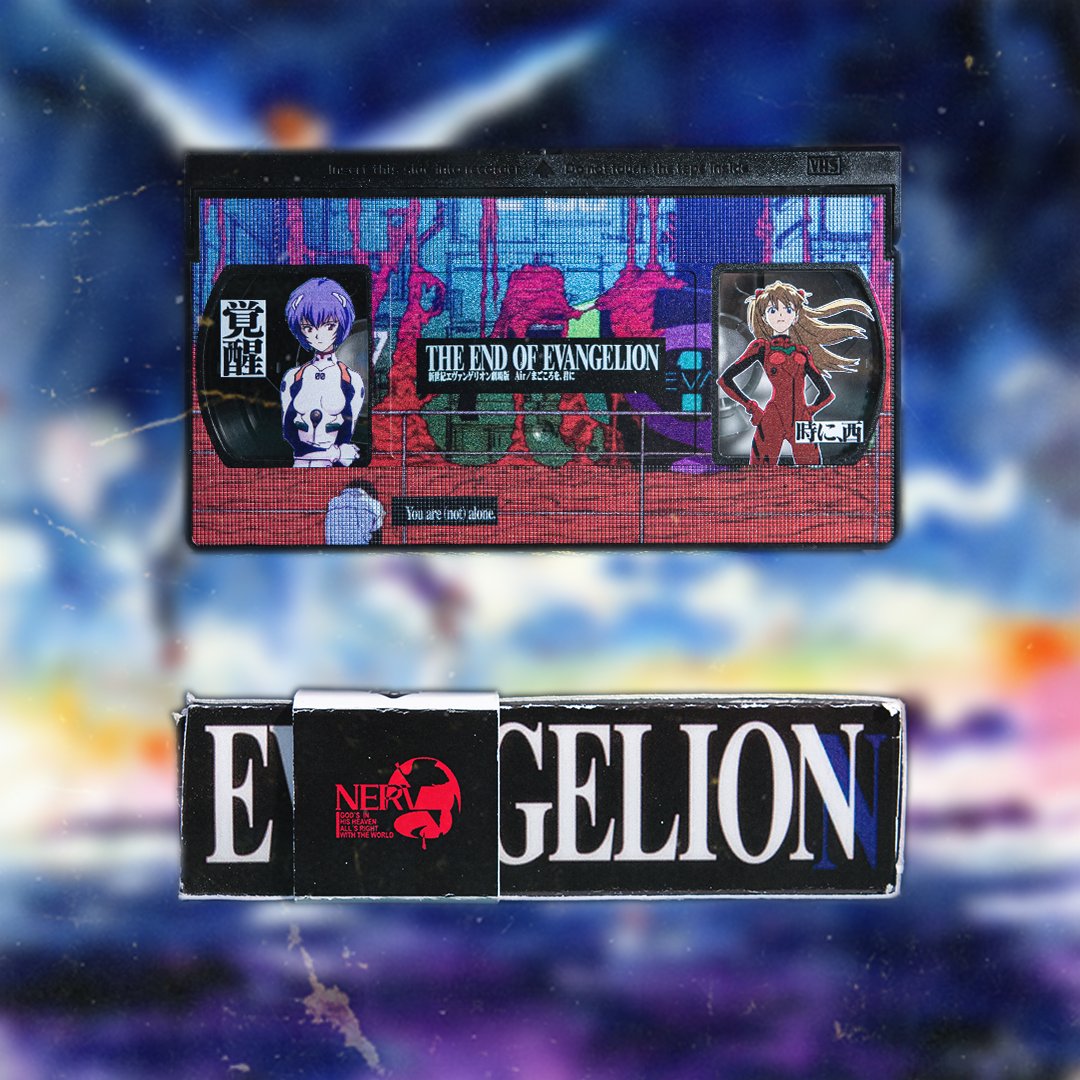 unstable_king's tweet photo. End of Evangelion custom made working VHS I made.

#endofevangelion #evangelion #vhs #vcr #anime https://t.co/FbMyKsvrQG