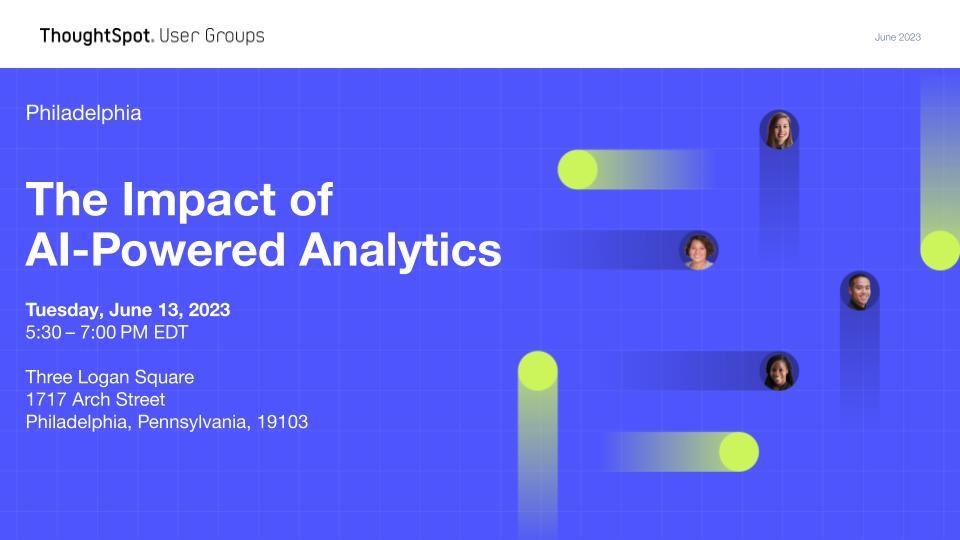 thoughtspot's tweet image. #ThoughtSpotUserGroup coming up in downtown Philly co-hosted with ThoughtSpot champions @Janney1832 on June 13. Join us for a #BeyondData23 Recap, best practices for moving from on-prem to the cloud ☁️ , and networking with #dataleaders🤝

RSVP today groups.thoughtspot.com/events/details…
