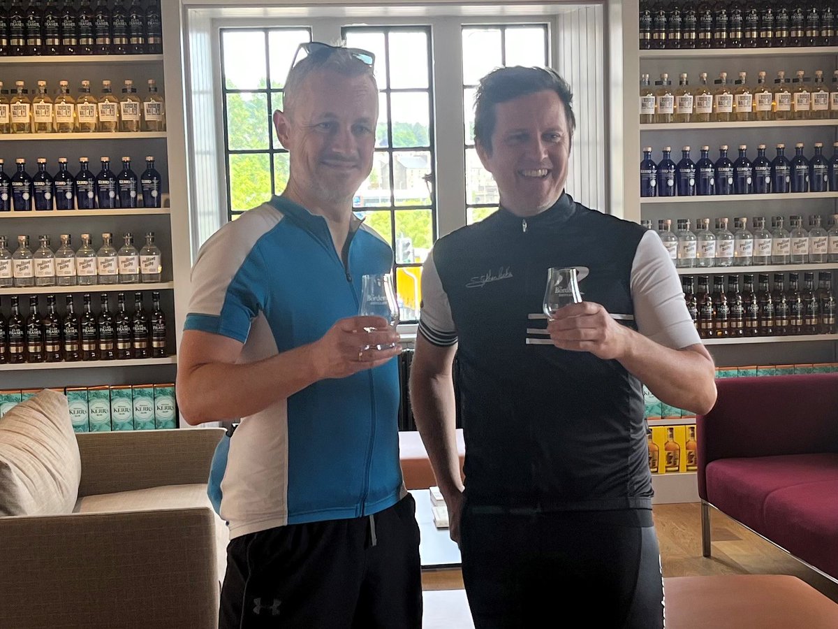 It was great to welcome two cyclists to the Borders Distillery today.  One of whom is writing a piece in the media to promote the new Kirkpatrick C2C route from Stranraer to Eyemouth which comes through Hawick.
scotlandstartshere.com/kirkpatrickc2c/

#scotlandstartshere #famouslyhawick
