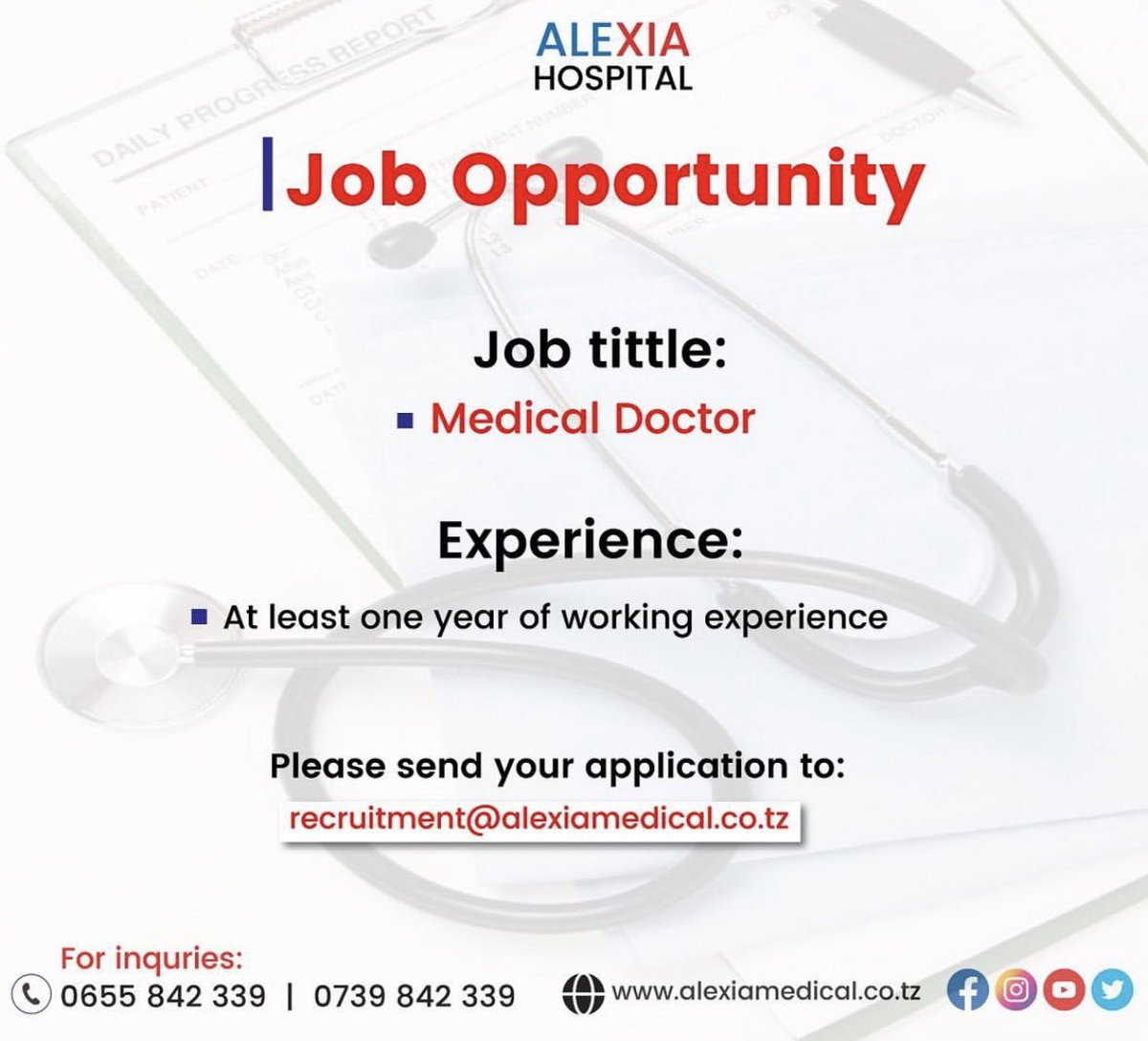 Kuduishe Kisowile on Twitter "F U R S A at ALEXIA HOSPITAL 🔹Medical