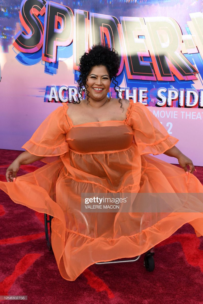 MizTeeFranklin's tweet photo. #SunSpider aka Charlotte Webber — voiced by @DivaDelux — visits the #AcrossTheSpiderVerse premiere!

Art by @AlexArtsMe https://t.co/ggqaGajGbd