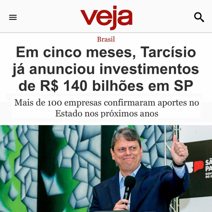 Com Tarcísio, São Paulo desponta como se fosse um país à parte.