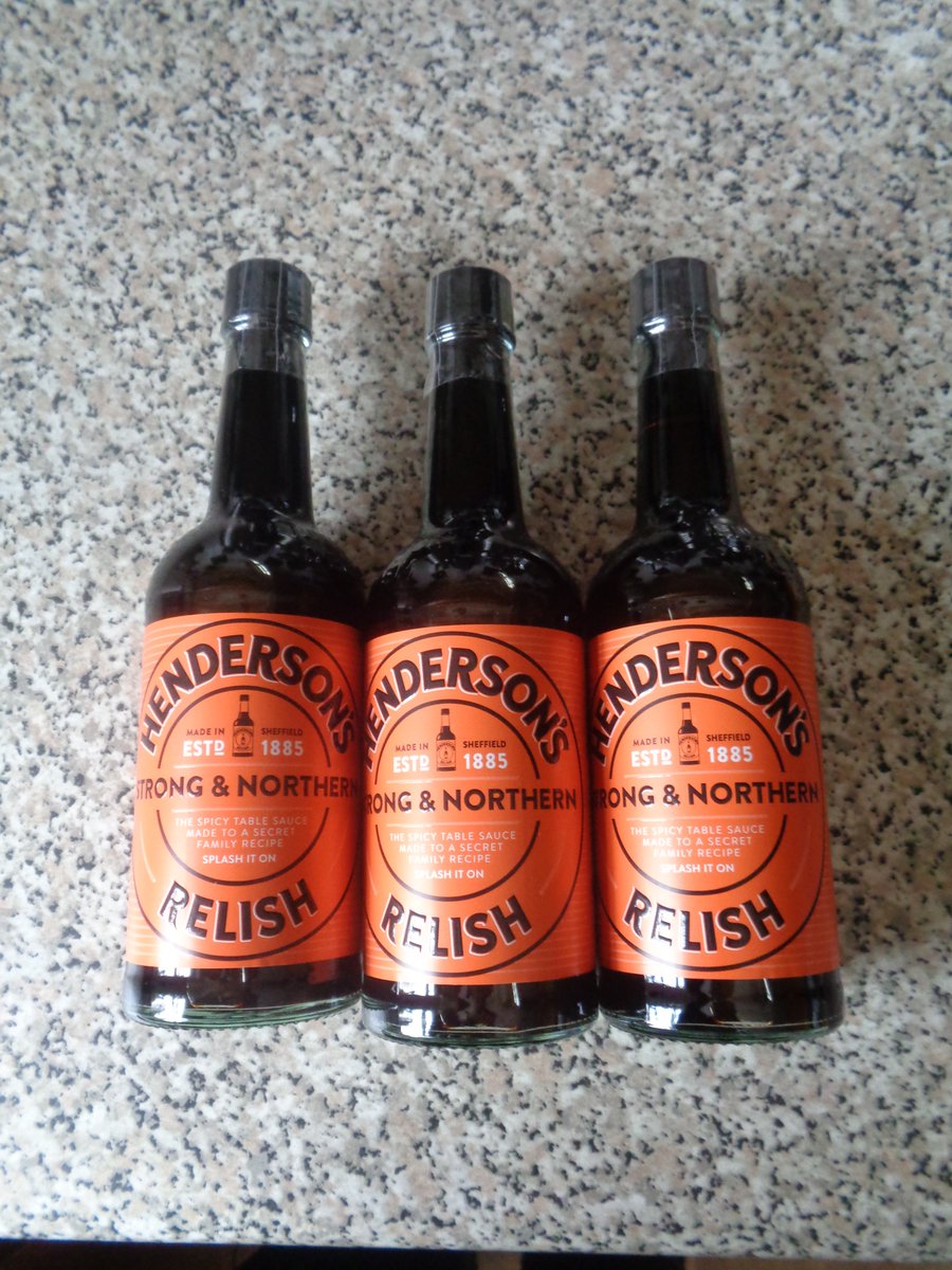 Look what I found in @AldiUK Peterborough today. This should keep me going for a while!😋 #AlwaysAYorkshireLass #NotJustAnyRelish #Sheffield #MadeInSheffield #Yorkshire @HendoRelish