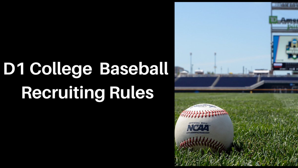 D1 Baseball Recruiting Rules

Changed on April 26th

Here they are;