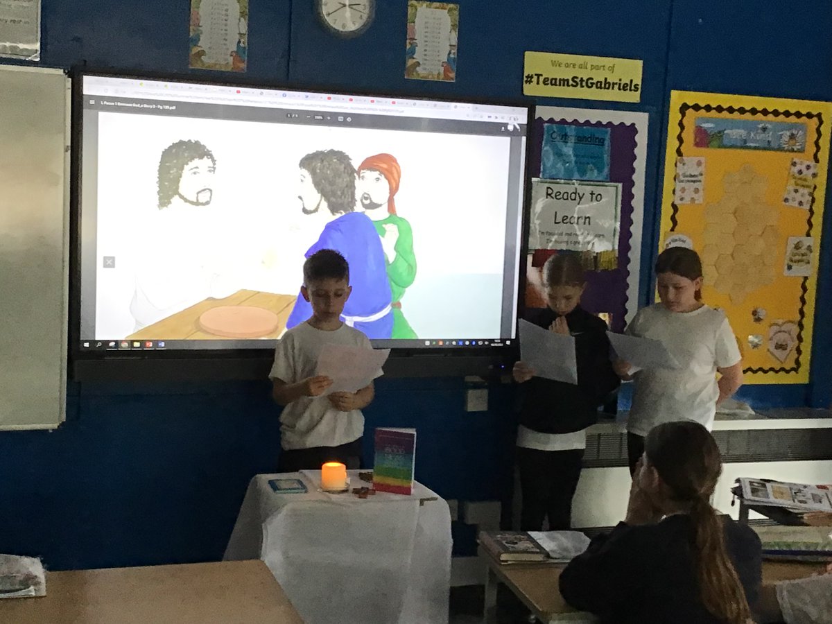 Today, three members of Year 5 created and presented a lovely collective worship. The children were asked to reflect on the message contained in the scripture and to compose a prayer asking for help to recognise that God is everywhere and in everything that we do.