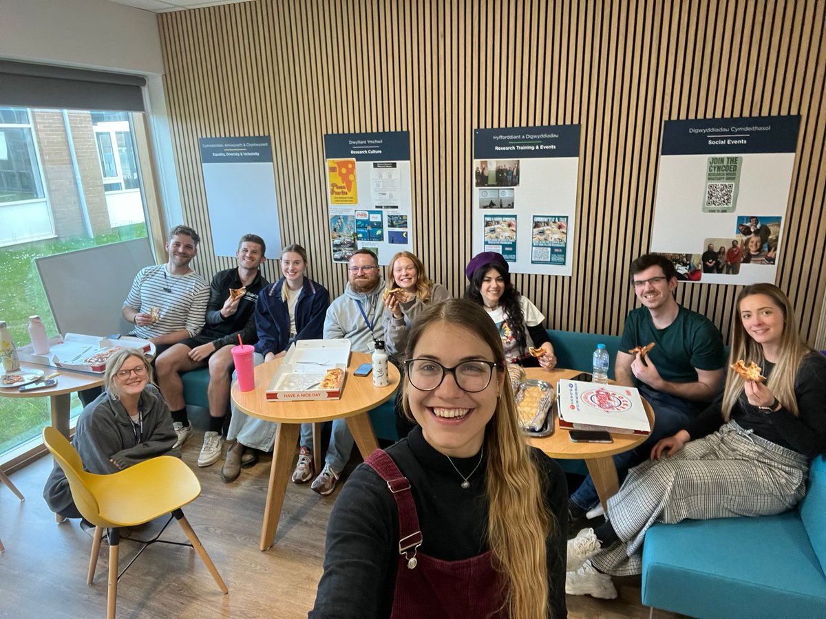 Our last pizza-powered PhD event was all a success! Dont miss the opportunity to meet other doctoral students and to eat some pizza on Monday 12th June @ Cyncoed research house :) We are looking fordward to meet you all there 🍕