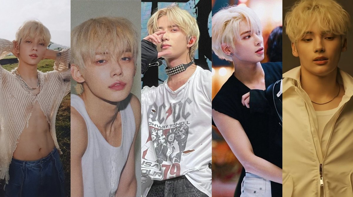 A txt comeback when all of them dye their hairs blonde is a NEED