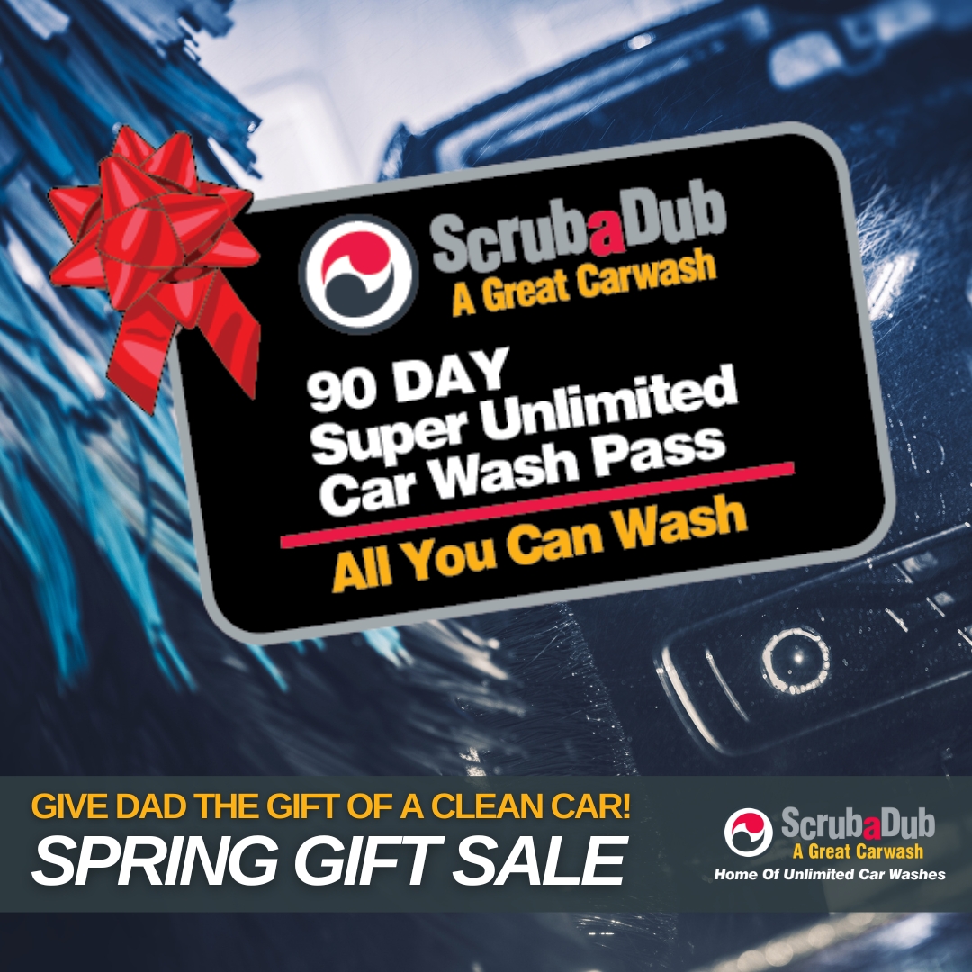 Give Dad the Gift of a #ScrubaDubClean Ride! Treat Dad to a well-deserved car wash and make his wheels shine like new! Available online and in-store at every ScrubaDub location. #scrubadub #fathersday #cleancar #carwash #dadgift

scrubadub.com/shop-now/