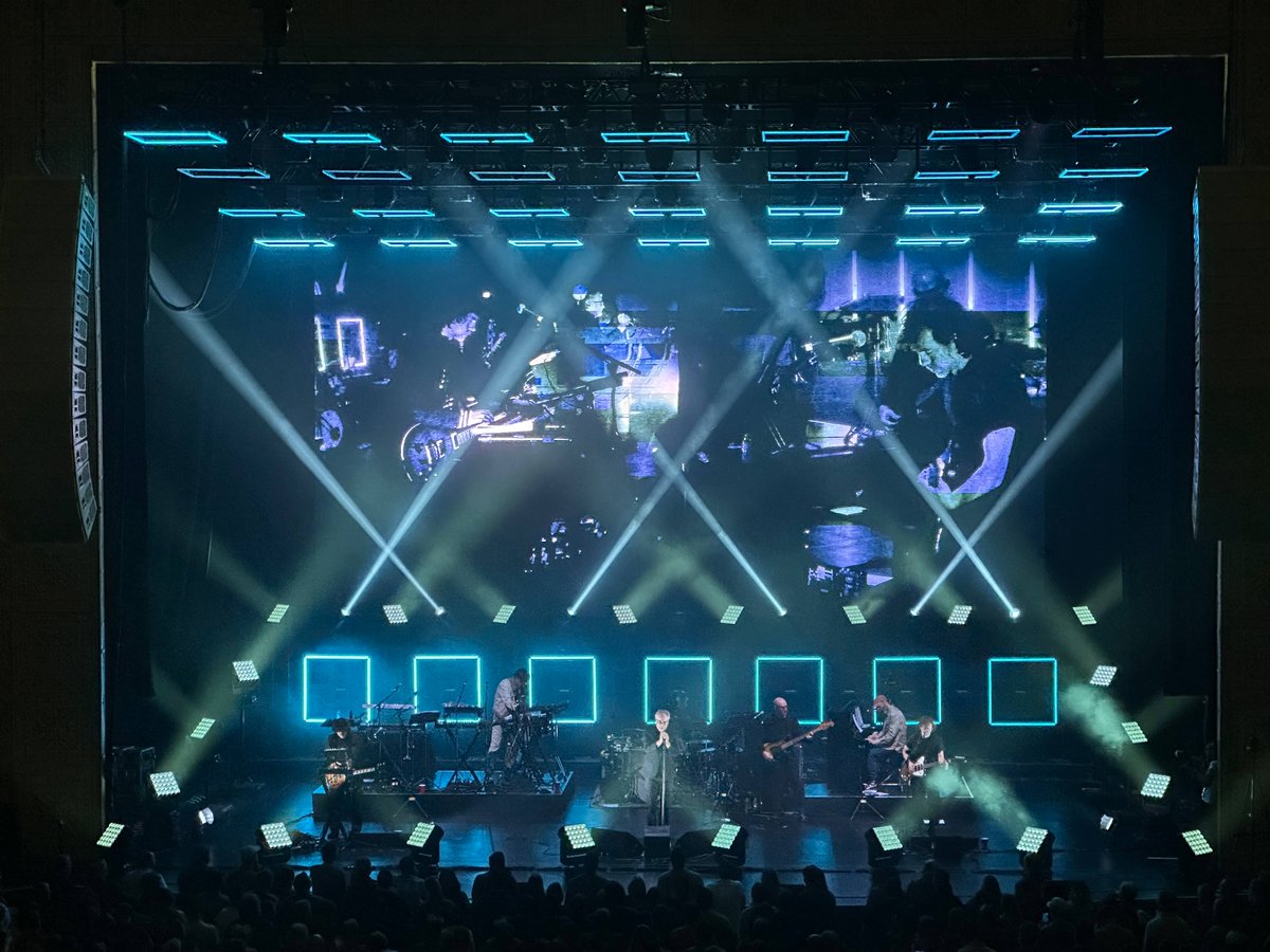 . <a href="/TheNational/">The National</a> lights up the stage on their First Two Pages of Frankenstein tour. #LMGTouring #BeyondTechnology