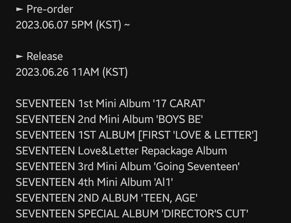 tinkswonu's tweet photo. FINALLY pledis is selling seventeen’s old albums!!!!!!!!!! 😭😭😭 https://t.co/pFlfL1jK49