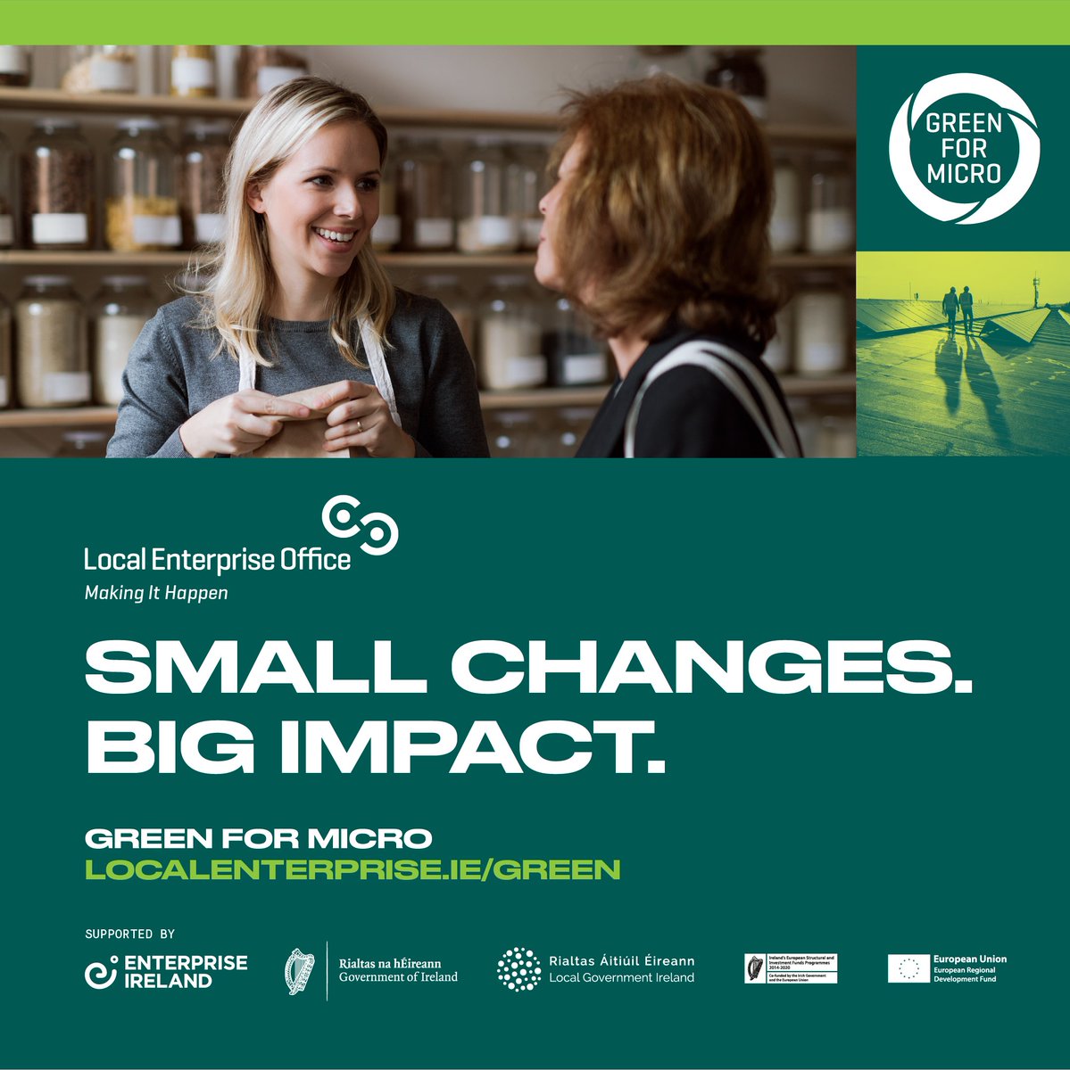LEOcavan's tweet photo. Become more sustainable AND save money for YOUR business! SMALL changes can have a BIG impact.
Find out more about the benefits of our free Green for Micro programme at: https://t.co/gvsYx6h6Qq
#makingithappen #GreenForMicro #smallchangesbigimpact
@cavancoco @CavanDigitalHub https://t.co/Qh7CpHUTsP
