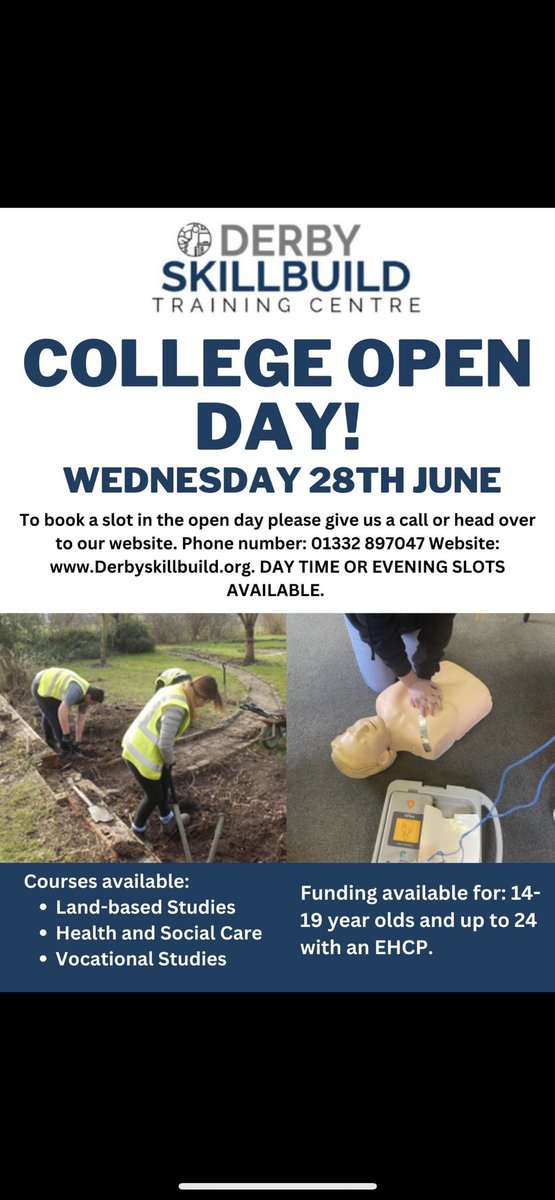 DerbySkillbuild's tweet photo. Places available…. https://t.co/rh984A5QHG