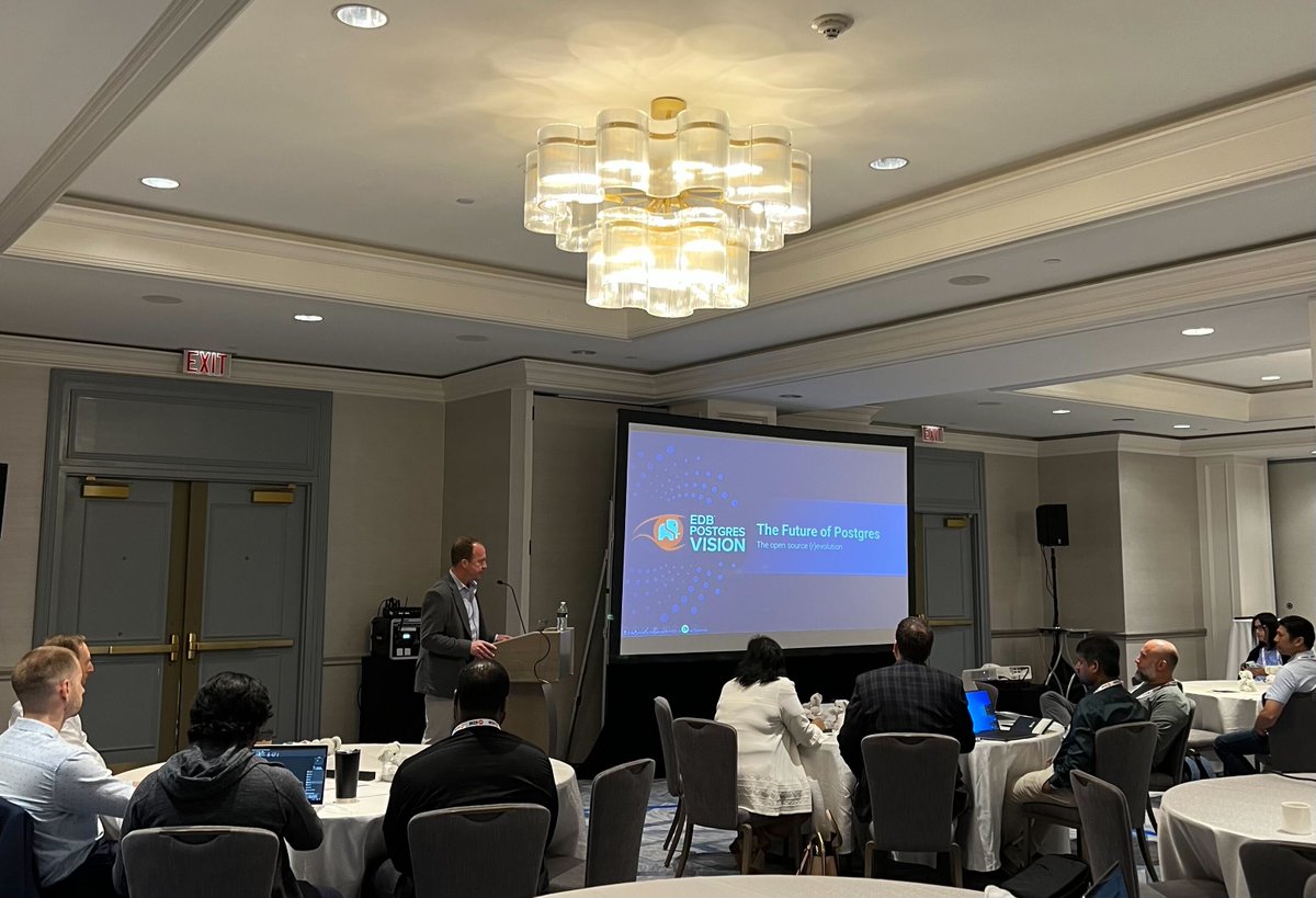 EDBPostgres's tweet image. What an incredible turnout at #PostgresVision DC! 👏 
The energy is electric, and we&apos;re just getting started! 

#EDBPostgresVision #PostgresVision #PGVision