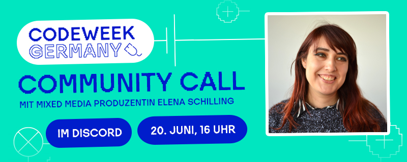Save the Date! Im nächsten #CodeWeek Community Call berichtet Elena Schilling zu "Interaktion &amp; Immersion: Demokratiefördernde Spiele mit Begleitmaterial als all-inclusive-Paket!" Holt euch Tipps &amp; Tricks und lasst euch inspirieren!

👉 discord.gg/dYQVWbZyRG?eve…

#twlz #CWcall
