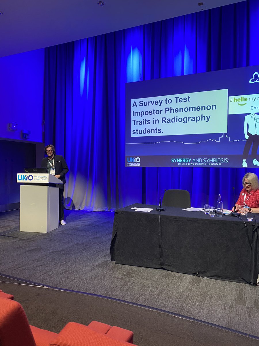 Interesting talk from @gibsonc85 highlighting a common theme in Radiography students. #UKIO2023