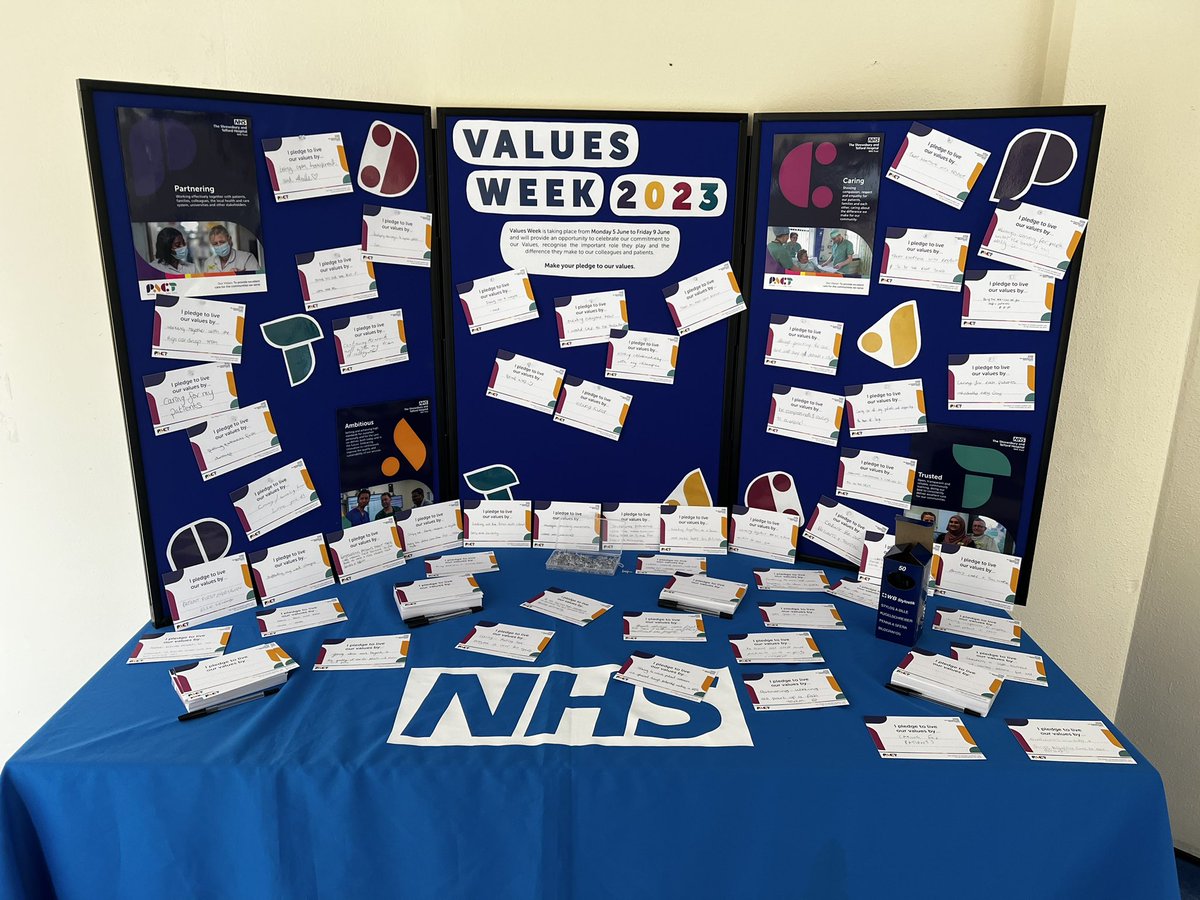 SaTH_OD's tweet photo. Day 2 of values week has been full of exciting activities! We had a values stand, a values pledge wall, and a wellbeing walk with the wellbeing team and Associate Director of Strategy and Partnership. @sathNHS https://t.co/jXajOkws15