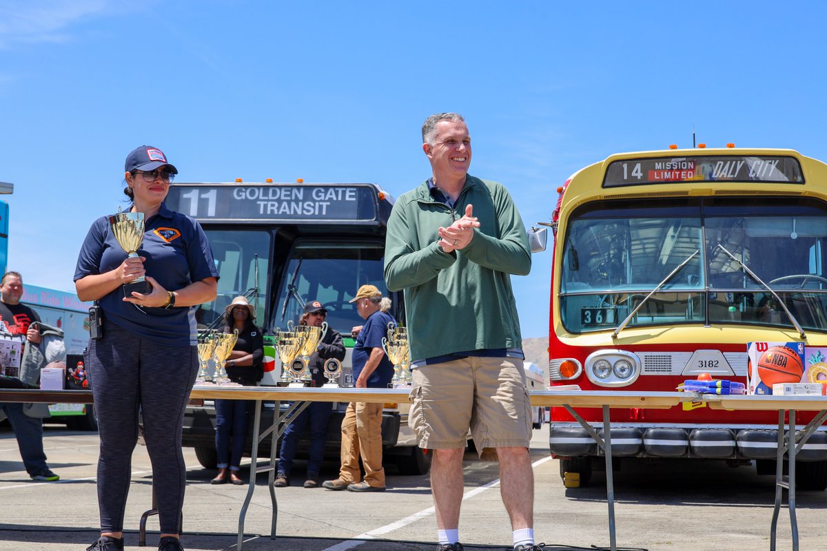 SamTrans's tweet image. Another year, another successful #SamTrans Roadeo!
Talented drivers and mechanics showcased their skills this past weekend. We're thankful to everyone who came by &amp;amp; the dedicated planning team that made it possible. ☺️

Congrats to the winners, we'll catch you guys next year! 💙