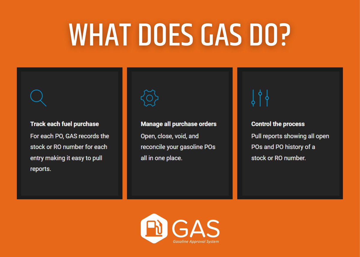 GASFuelTracking's tweet image. Gasoline Approval System is designed to help your dealership track, manage, and control monthly gas expenses. 💲 Learn more about our web-based system by visiting hubs.la/Q01QfQF_0. 

#gasolineapprovalsystem #trackmanagecontrol #automotiveindustry