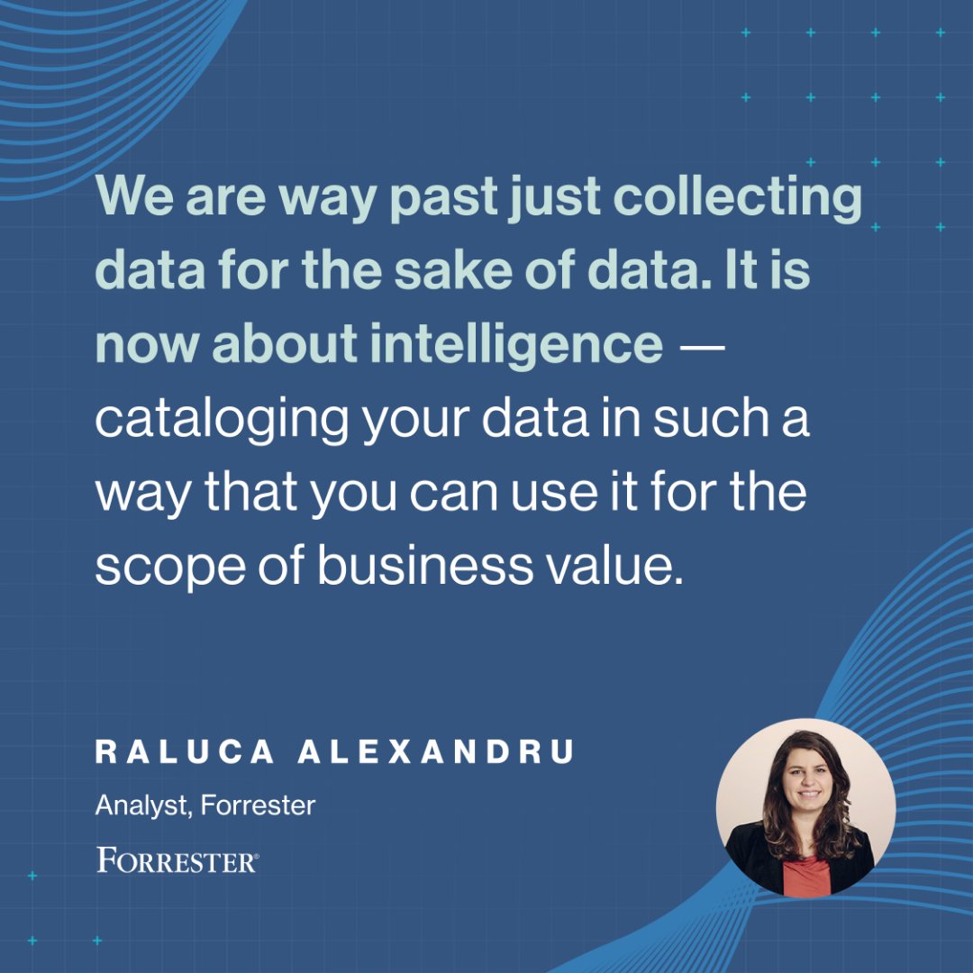 Hear why Raluca Alexandru of @forrester believes that data catalogs are a key component of a successful data governance program. Listen to The Data Download today: ow.ly/jlyT50OG4bJ

#datagovernance #datacatalog #collibra