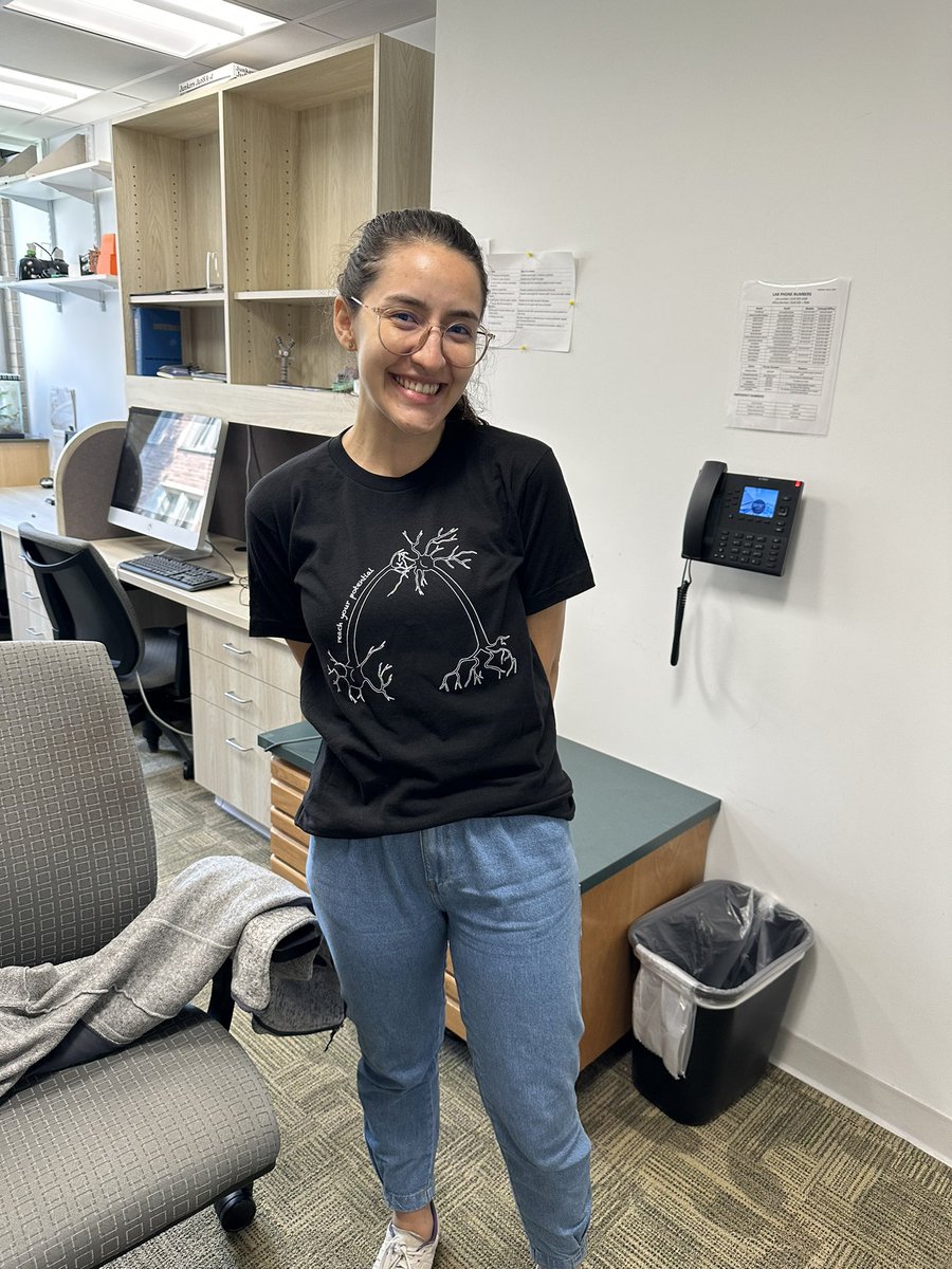 Check out our T-shirt that WTFT (wire 2gether fire together) buddy Paola Cardenas designed!! Two neurons, connecting into a synapse on the gateway arch. Super cool.