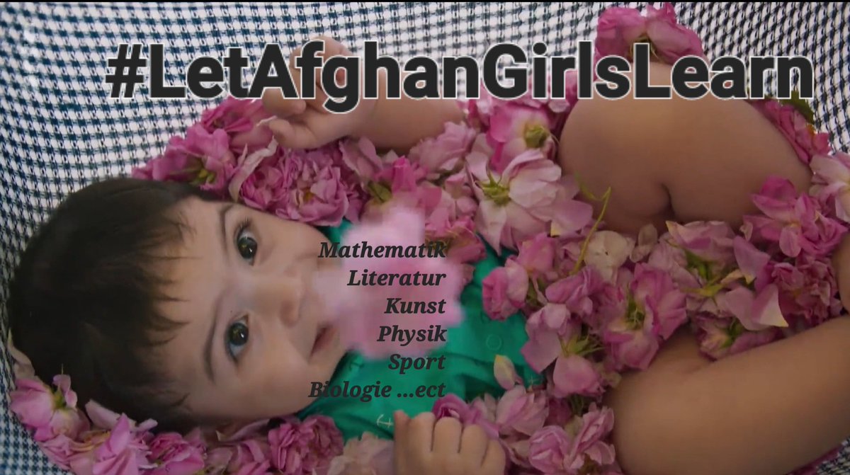 @HawarHelp #LetAfghanGirlsLearn ➡️ Mathematics, physics, chemistry, literature, music, art, sports, biology...
All girls and women deserve a life full of respect, on roses. May it become a reality immediately.