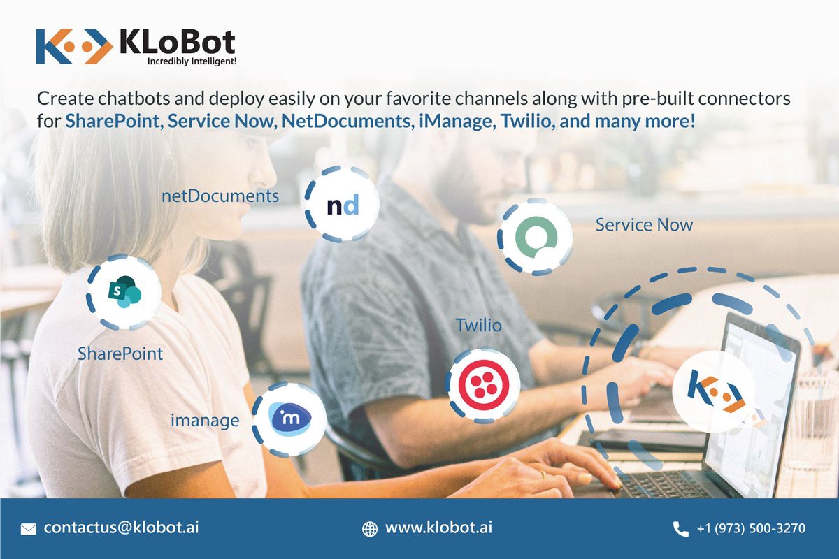KLoBot - Use chatbots to easily surface firm intelligence from multiple Line of Business data sources.
Watch more! youtube.com/watch?v=l9aq5B…

#chatbot #chatbots #legalops #legaltech #lawtech #legal #ai #lawfirm #legalfirm #law #innovation #intelligence #it #itsolutions