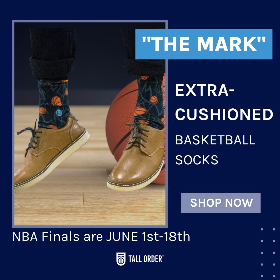 tallordersocks's tweet image. Keeping it fresh on and off the court 🏀 🔥

Cheer on your team throughout the NBA Finals with our Tall Order basketball-themed socks! Order now to have them by the final: bit.ly/42rZSgg

#NBAPlayoffs #TallOrderSocks #TheMark