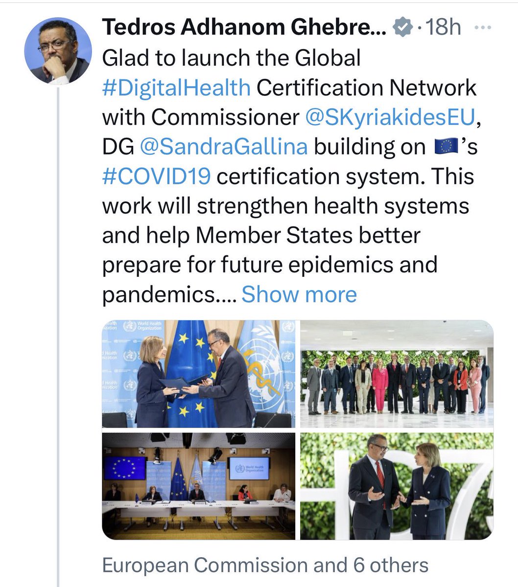 They are telling us what they want, so let’s listen

#ExitTheWHO #DigitalHealth #WHO #DigitalVaccinePassport