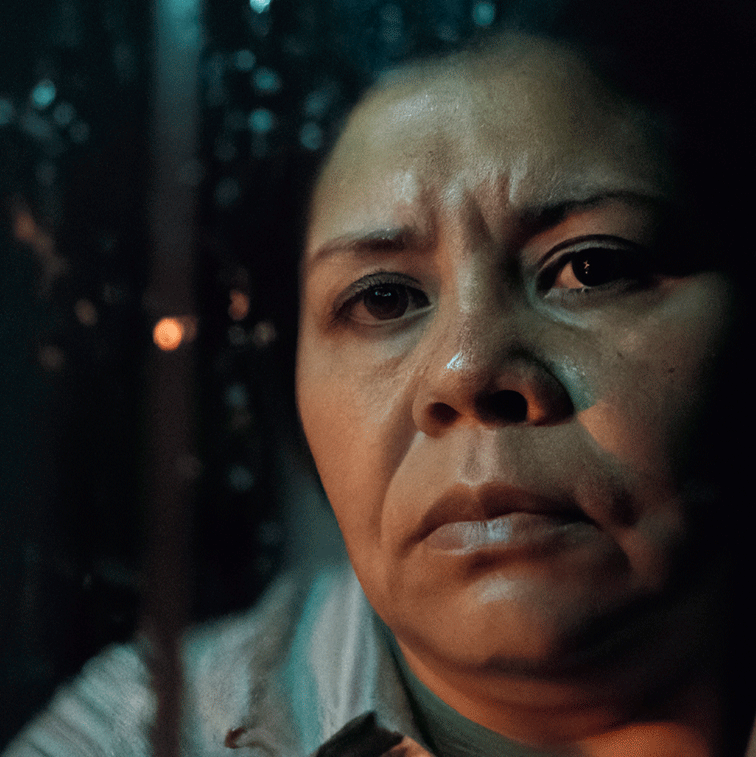 En la obra de Gonzalo Golpe, quiere transmitir el sentimiento de la tristeza y abandono.