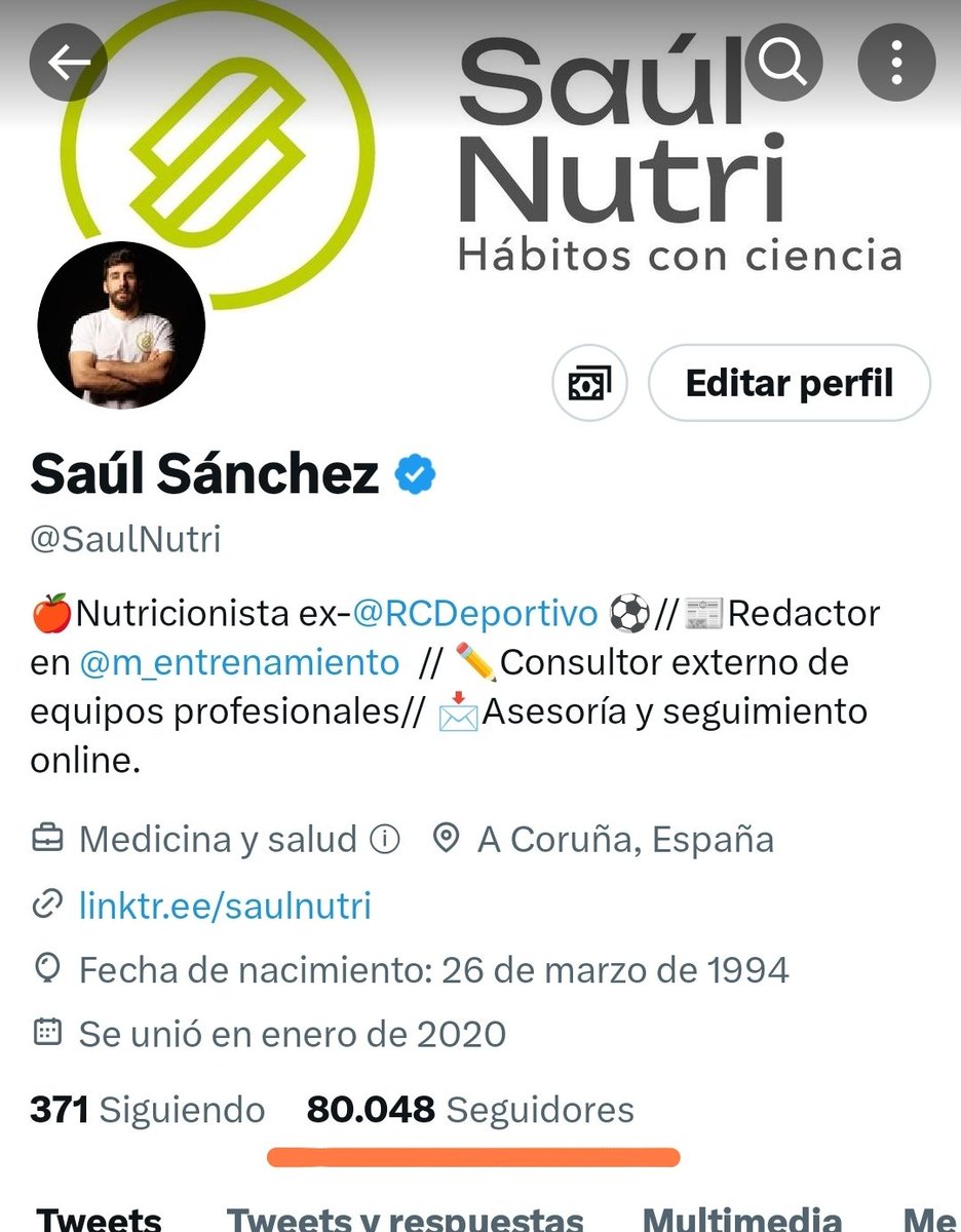 💯La verdad que cuando empecé a escribir en Twitter nunca pensé que lo que digo le podría interesar a tanta gente

Más de 80k por aquí

🔥Quiero agracéroslo regalando un mes gratis en nutriTRIBE para 2 de las personas que hagan RT a esta publicación

Jueves anuncio ganadores
