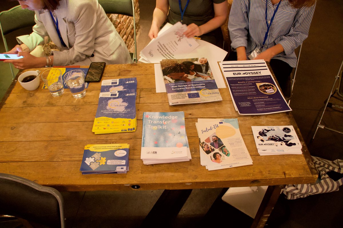 europeanregions's tweet photo. 💫We were happy to join @ALDAeurope &amp; @AmifEpic for inviting us to #EPIConference Marketplace session &amp; to see all the partners &amp; to be able to present our two AMIF projects @EU_Belong  &amp; @Includ_EU.

🙌We discussed ideas &amp; got to connect with future partnerships. Great work! https://t.co/yNLWj5asX4