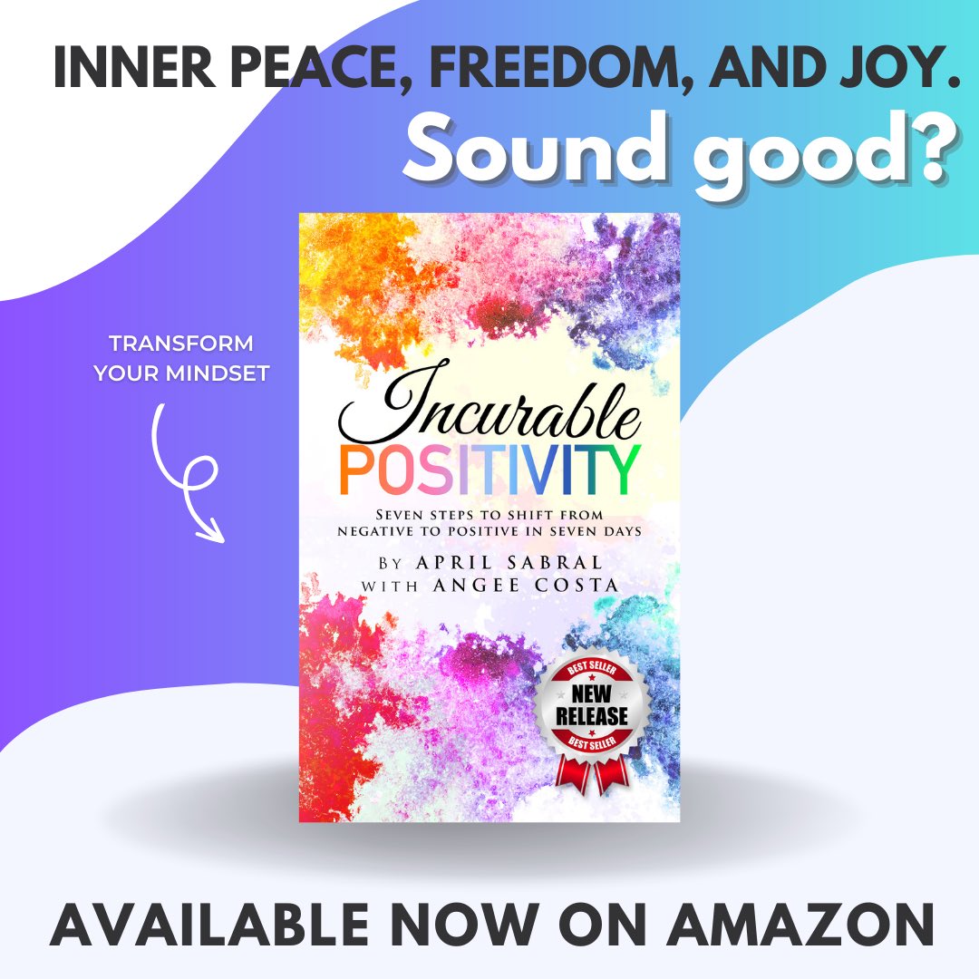 Learn how to stop sweating the small stuff with Incurable Positivity, now available on Amazon!

#BookRecommendations #mindfulness #metaphysical #positivity