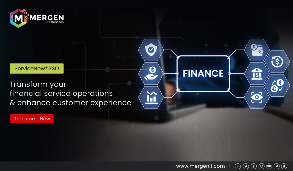 it_mergen's tweet image. Discover how our innovative solutions from #ServiceNow can streamline #financialprocesses, #automateworkflows, and deliver #exceptionalservice to your valued customers. Harness the power of #digitaltransformation and stay ahead in the #competitivelandscape. #mergenitllc