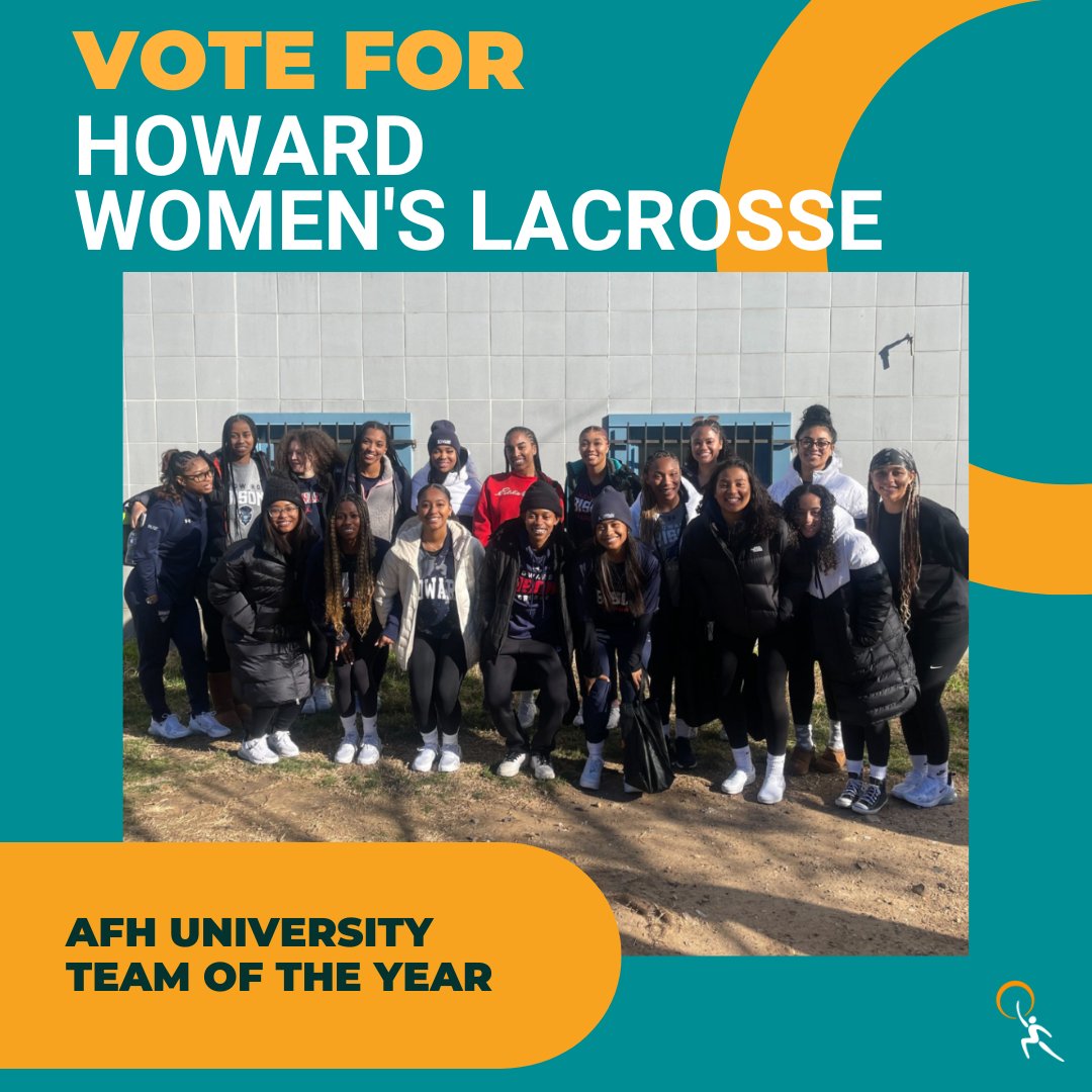 Our very own <a href="/hubisonlax/">Howard University Women’s Lacrosse</a> is nominated for the <a href="/AthletesForHope/">Athletes for Hope</a> University Team of the Year! Celebrate and recognize their commitment to service by voting for them before the June 16th deadline!
🔗: tfaforms.com/5067466
#BleedBlue