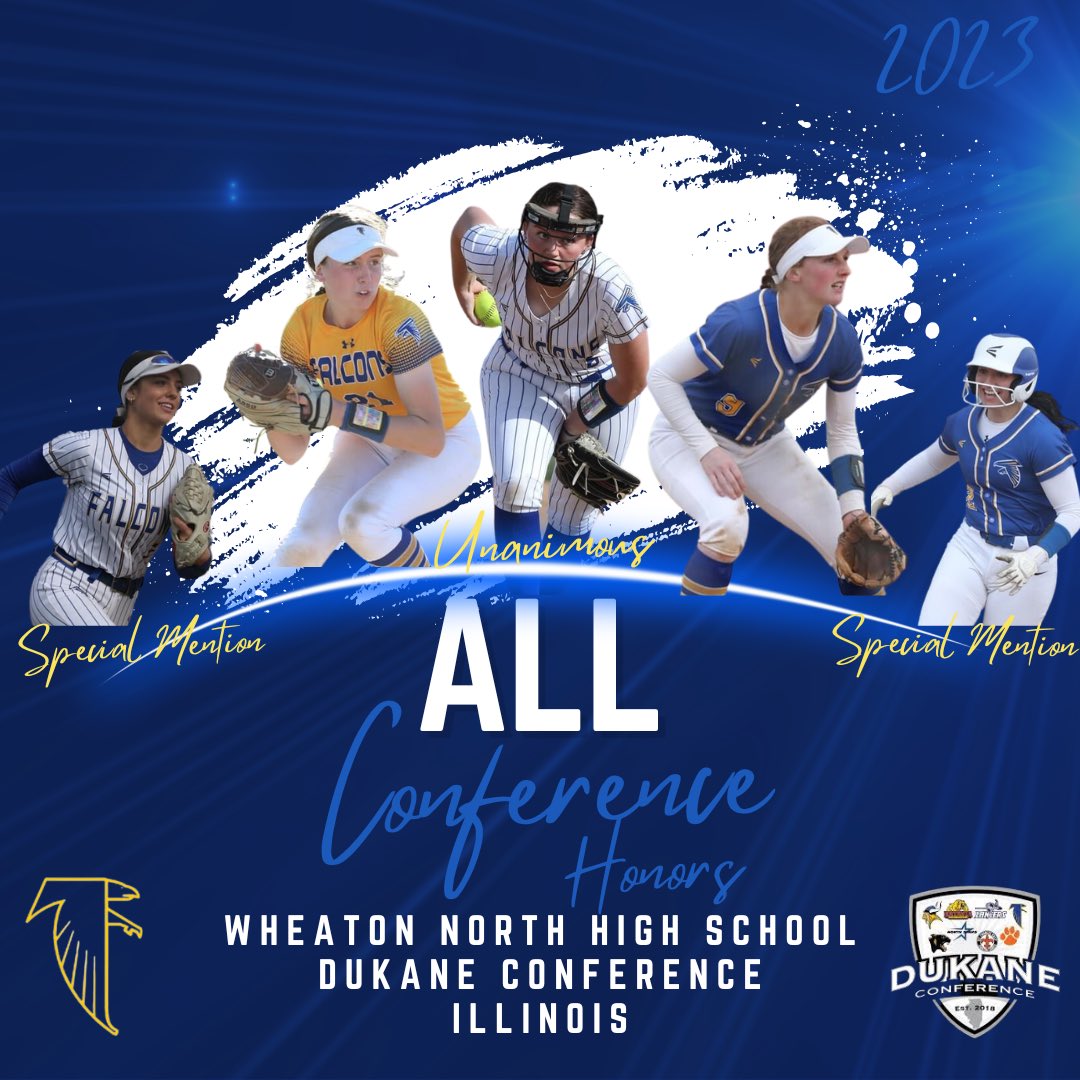 Wheaton North Softball (@softballwn) on Twitter photo Congratulations to our Wheaton North Falcons receiving All Conference Honors. 🥎
Pitcher, <a href="/ErinMetz7/">Erin Metz</a>
Infielder, <a href="/ReaganXwaite/">Reagan Crosthwaite</a>
Infielder, <a href="/mkading7/">Monica Kading</a>
Special Mention:
Designated Hitter, <a href="/MacyPomatto/">macy pomatto</a>
Outfielder, <a href="/anniesulls7/">annie sullivan</a>
<a href="/AthleticsWNHS/">WNHS Athletics</a>
<a href="/biscmj/">Matt Biscan</a>
<a href="/jwelge96/">Joshua Welge</a>
<a href="/dhpreps/">Daily Herald Preps</a> Congratulations to our Wheaton North Falcons receiving All Conference Honors. 🥎
Pitcher, <a href="/ErinMetz7/">Erin Metz</a>
Infielder, <a href="/ReaganXwaite/">Reagan Crosthwaite</a>
Infielder, <a href="/mkading7/">Monica Kading</a>
Special Mention:
Designated Hitter, <a href="/MacyPomatto/">macy pomatto</a>
Outfielder, <a href="/anniesulls7/">annie sullivan</a>
<a href="/AthleticsWNHS/">WNHS Athletics</a>
<a href="/biscmj/">Matt Biscan</a>
<a href="/jwelge96/">Joshua Welge</a>
<a href="/dhpreps/">Daily Herald Preps</a>