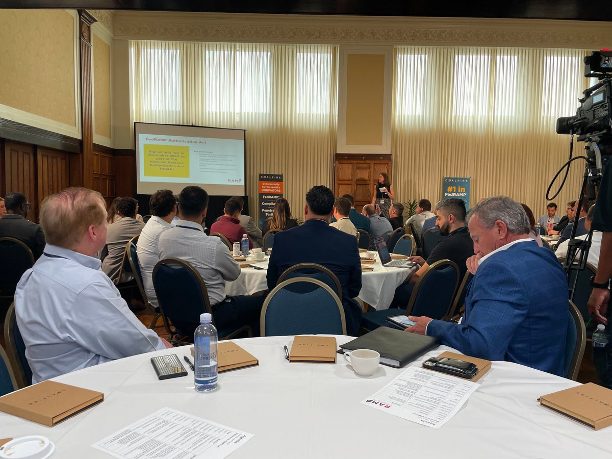 Great insights from #carahsoft, #coalfire on FedRAMP journey...