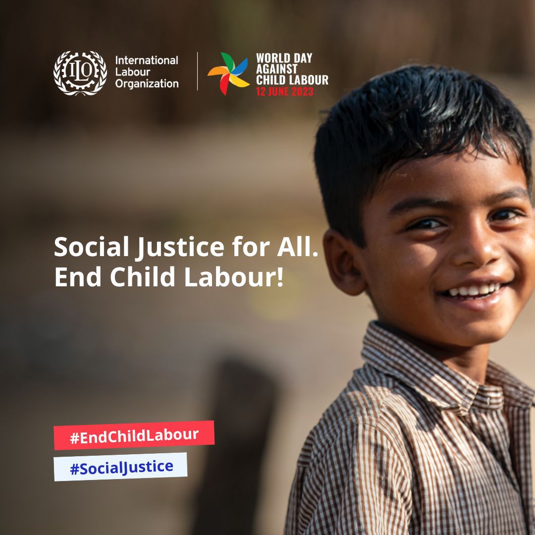 Every child deserves a childhood filled with laughter, love, and dreams, not exploitation and labour. Let's amplify their voices and advocate for their rights. 

Join the movement for change and be their voice.🌍

#EndChildLabour #WorldDayAgainstChildLabour