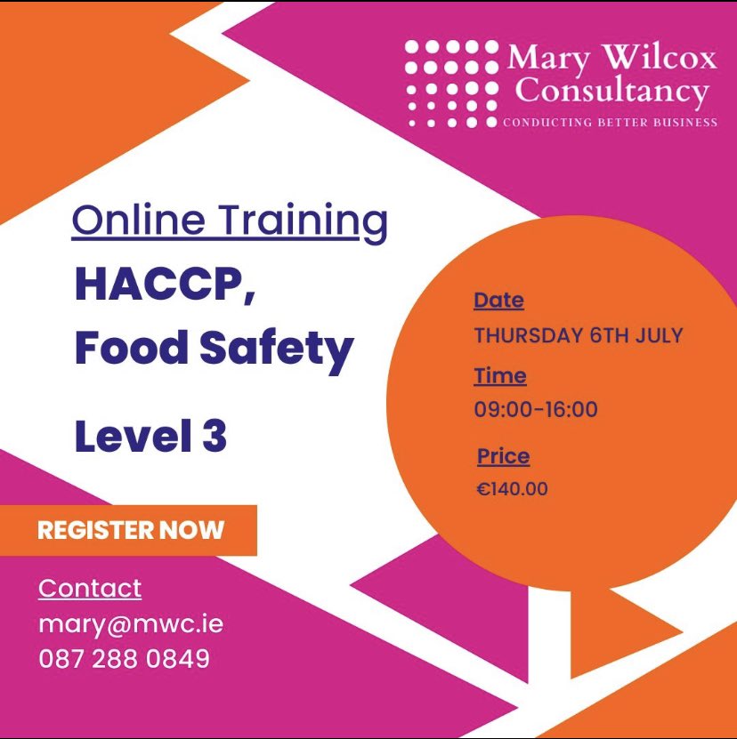 Food Safety Level 3
Delivered on line to make it easy for you to get that certification.
Chefs,Food &amp; Beverage Managers 
Deli Managers #FoodSafety #Hotels #Bistro #FoodSystems #craftbutchers