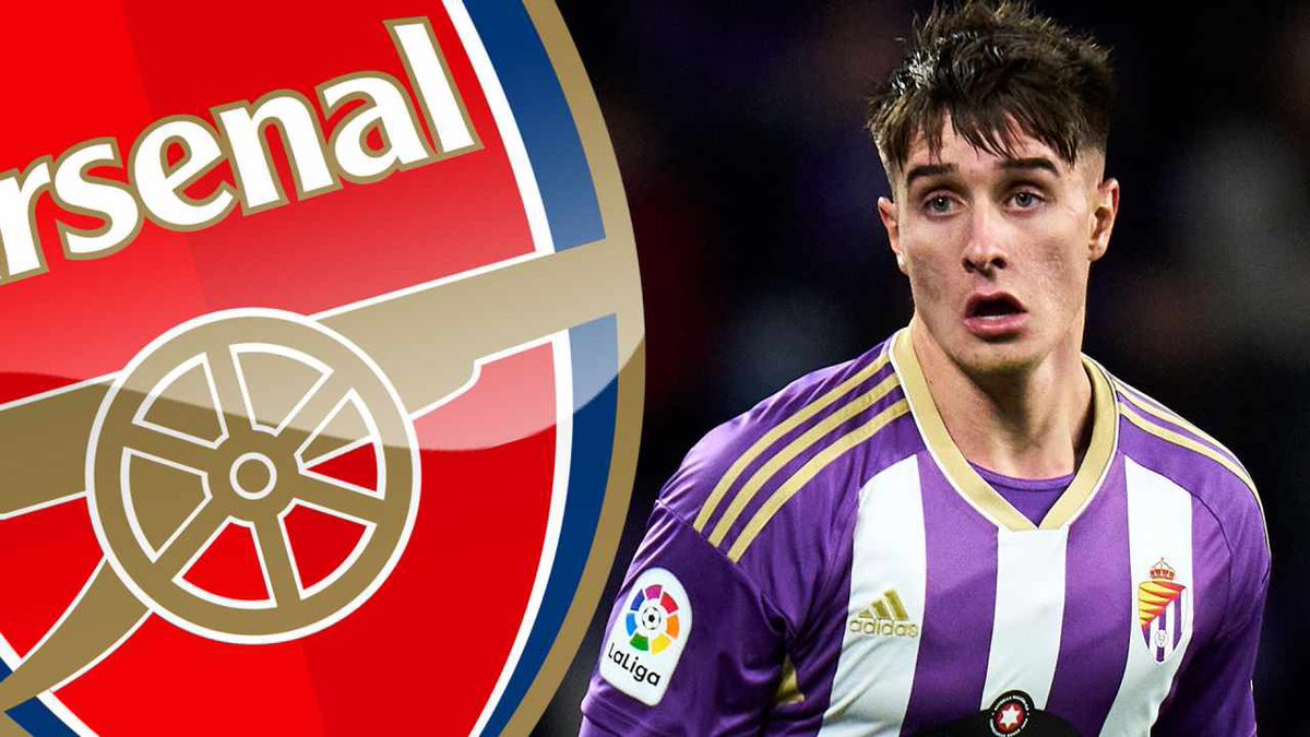 El Arsenal ha reavivado su interés en el defensa 🇪🇸 Iván Fresneda tras el descenso del Real Valladolid. Fresneda ha sido altamente recomendado por los cazatalentos del Arsenal, a pesar de que solo jugó 26 partidos en la máxima categoría. [ @deathirwin / @SunSport ]