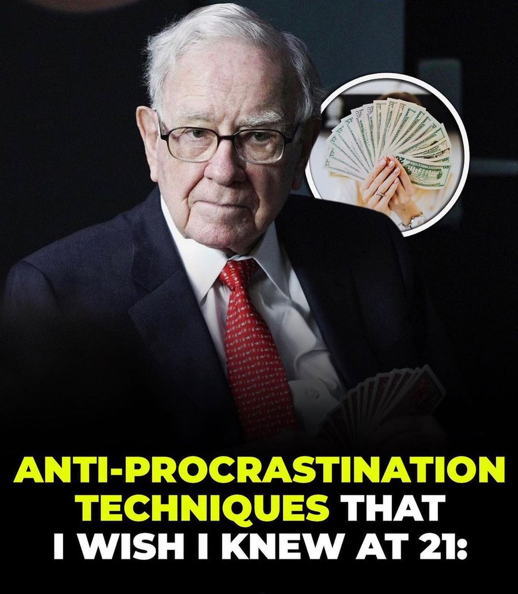 ANTI-PROCRASTINATION TECHNIQUES THAT I WISH I KNEW AT 21: - Thread from ...