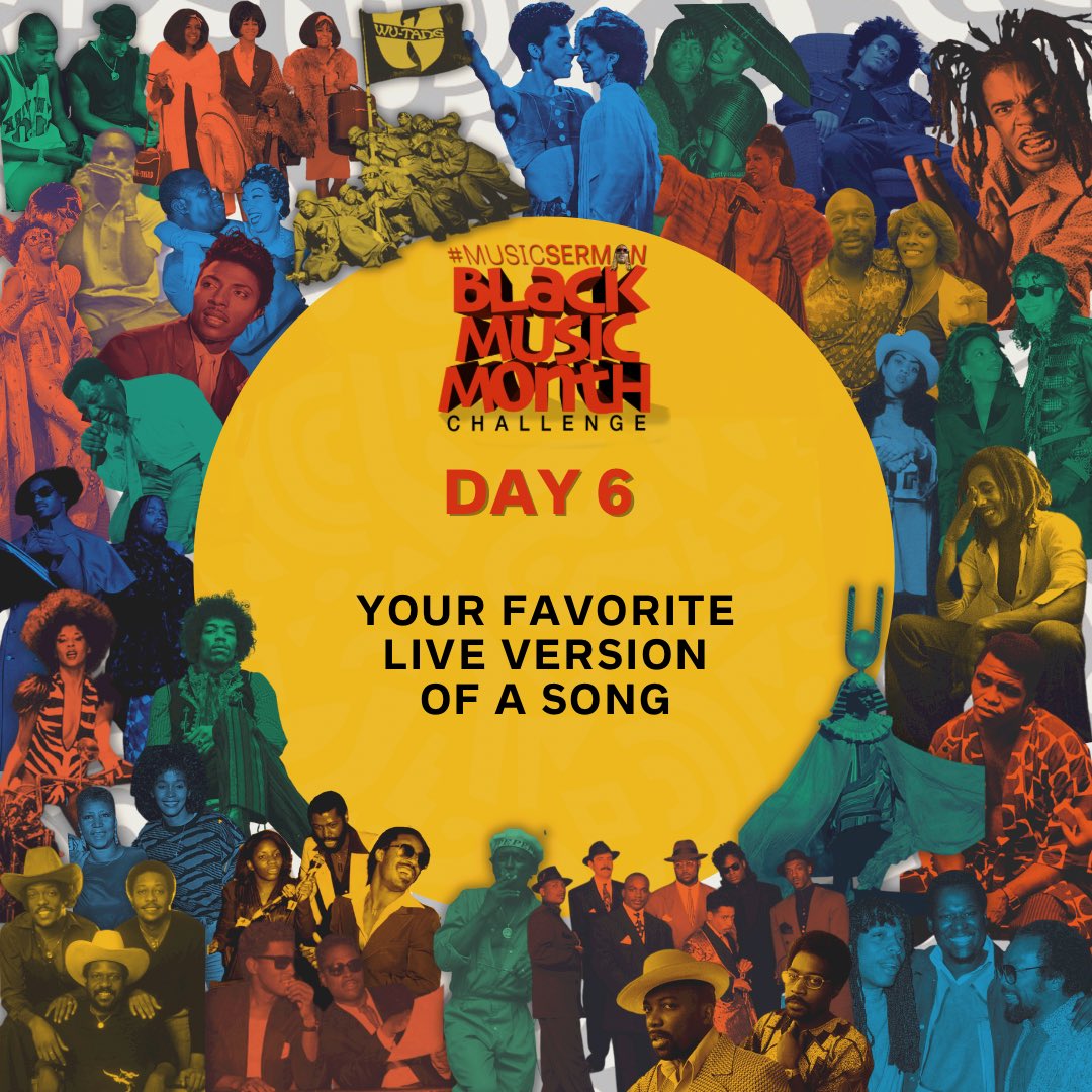 Live recordings are an art. Sometimes, artists change a song for live performance but lose something that you loved in the original. But sometimes the elevate it and improve on it.

For Day 6 of the #BlackMusicMonthChallenge, share a favorite live version of a song.