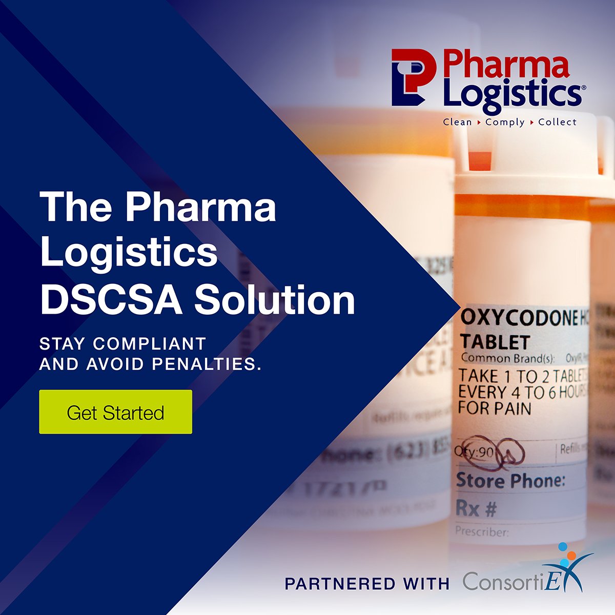 Update your DSCSA compliance plan early and avoid fines, license suspension or imprisonment. Experience smooth operations and regulatory compliance through our credit-based partnership with @ConsortiEX. Get started: hubs.la/Q01RNLXM0

#pharmalogistics #dscsacompliance