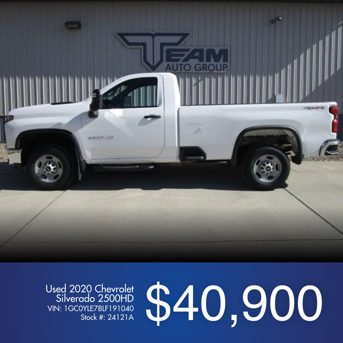 Are you ready to upgrade your work truck? This 2020 #Chevrolet 2500HD is designed to combine strength, versatility, and comfort, the ultimate companion for both work and play.

View it » bit.ly/43EpmZi 

#WorkTruck
#Silverado
#TeamAutoGroup