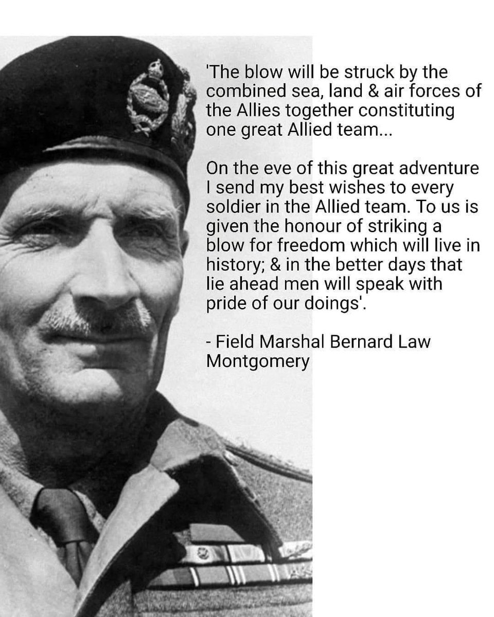 #otd 6 June 1944 - D-Day.

#BernardMontgomery #Fieldmarshal #Dday #secondworldwar #monty