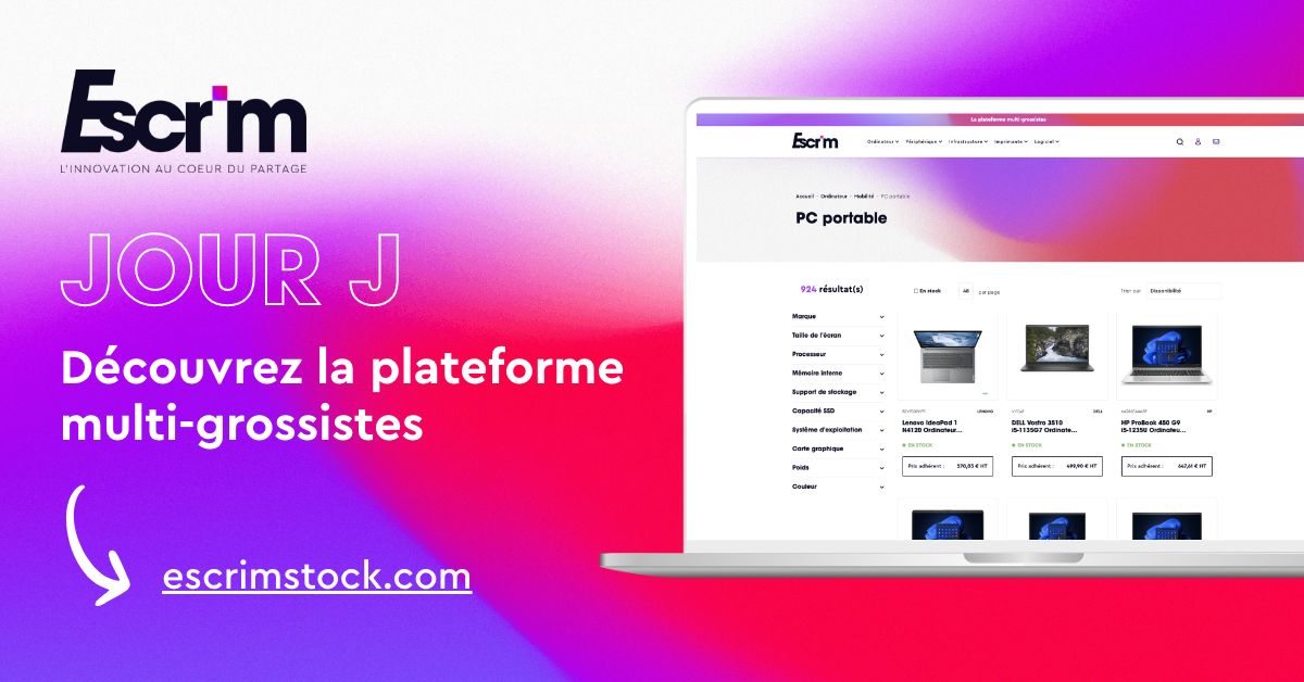 📣 NOTRE PLATEFORME MULTI-GROSSISTES EST EN LIGNE !
 
Cette nouveauté Escrim est maintenant disponible pour tous nos adhérents : lnkd.in/g5nXuFcP
 
L’objectif est simple : Acheter mieux pour gagner plus ! 🚀 😉
 
#Informatique #grossistesIT #EaaS #reseauIT #IT #escrimstock