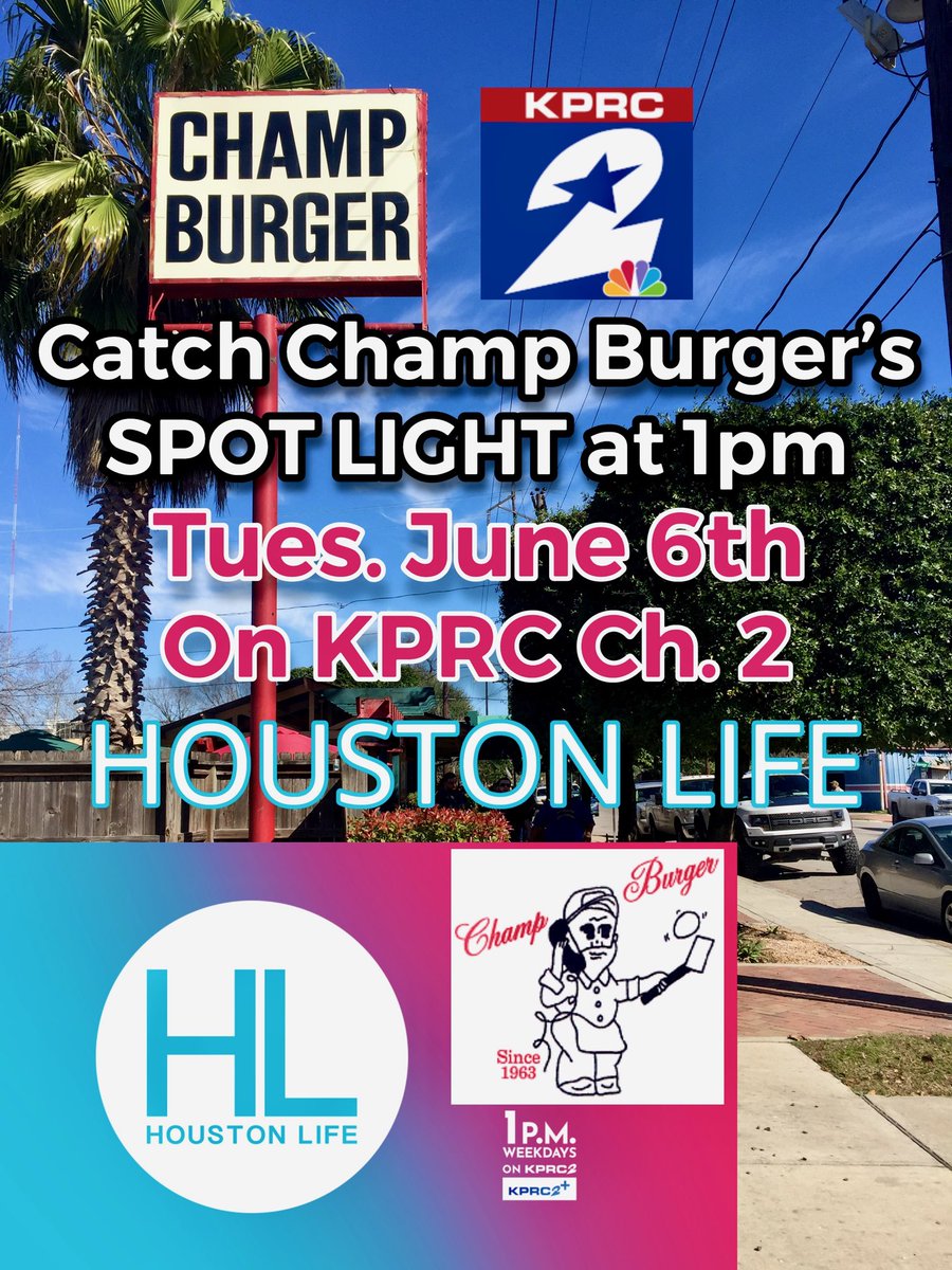 Catch our interview today at 1pm on KPRC 2