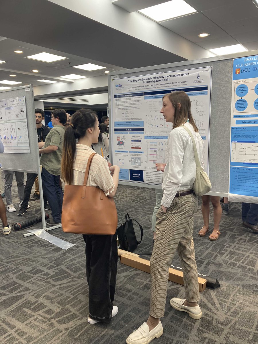 PrescottLab's tweet image. Back from @CAN_ACN meeting in Montréal. Great show of neuroscience in Canada! Late posting this because we needed a few days to recover from all the fun we had. Favorite highlights: @AKhoutorsky's talk (👏 New Investigator Award) and our own @laurmedlock's poster. #canacn2023